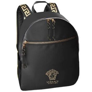 Versace backpack Black Purse Cute Gold School Summer On The Go NWT